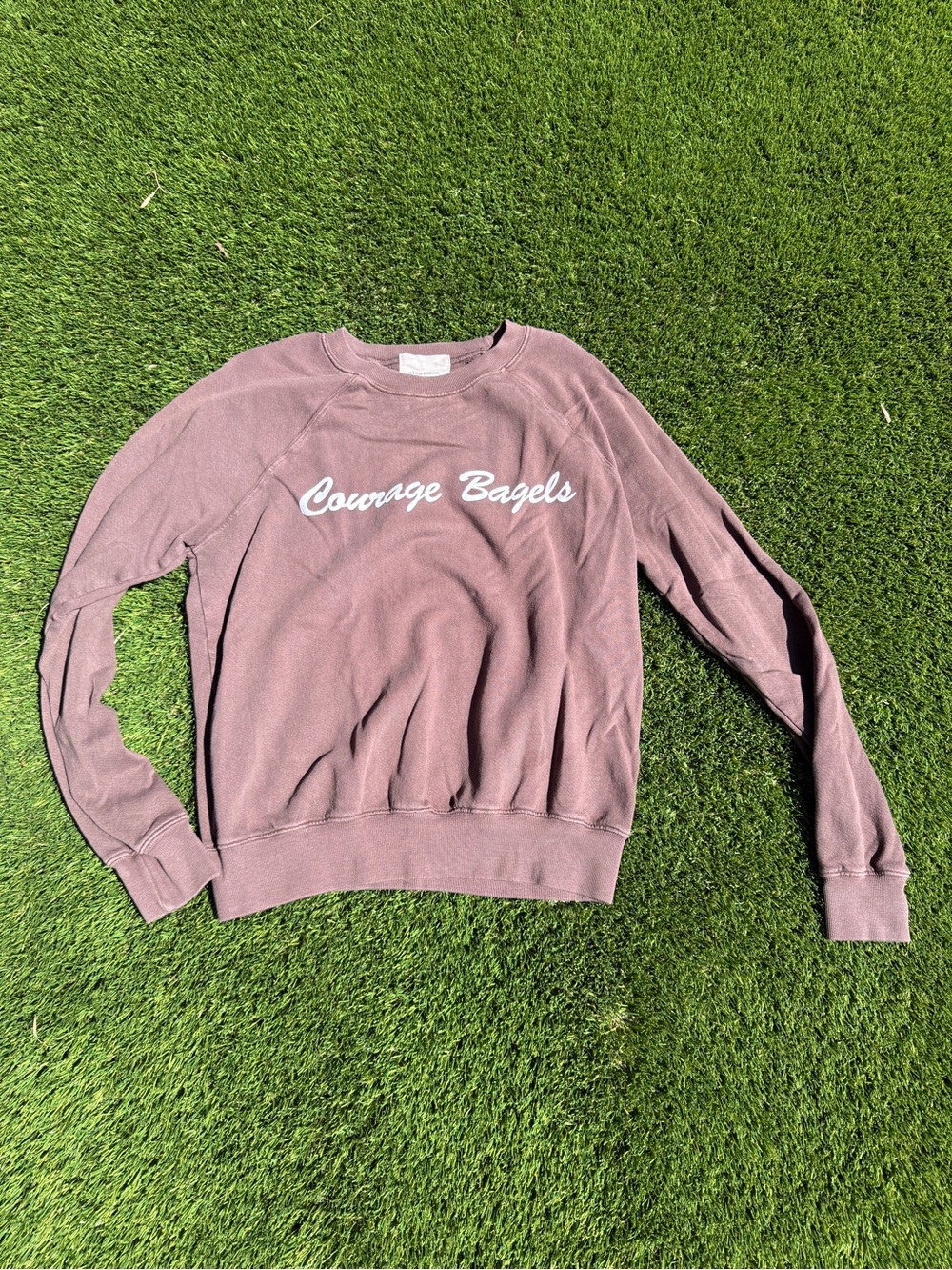 Courage Bagels Brown Crewneck Sweatshirt - Women